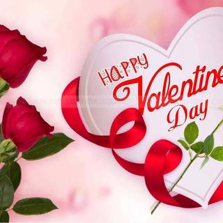 Happy Valentine’s Day flowers wallpaper