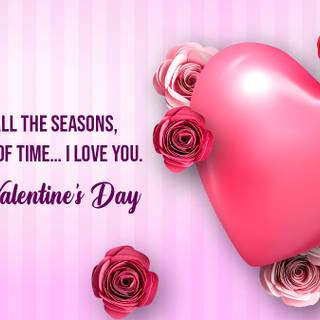 Happy Valentine’s Day flowers wallpaper