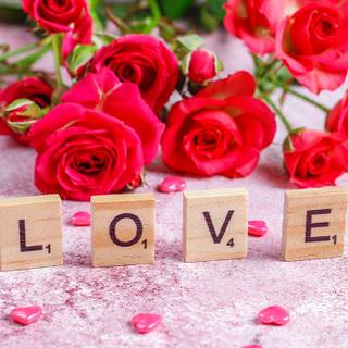 Happy Valentine’s Day flowers wallpaper