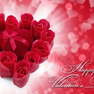 Happy Valentine’s Day flowers wallpaper