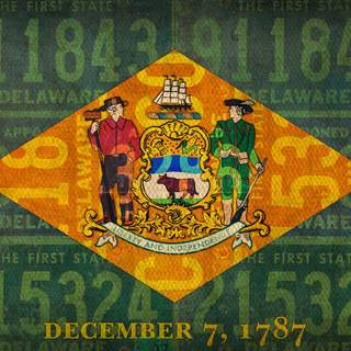 Delaware flag wallpaper