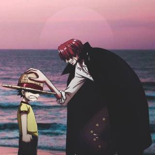 Luffy vs Shanks wallpaper