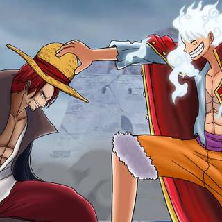 Luffy vs Shanks wallpaper