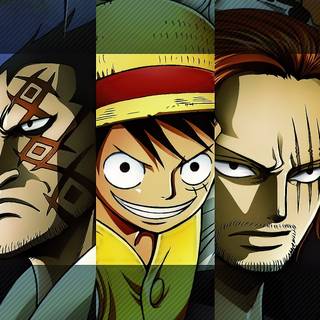 Luffy vs Shanks wallpaper