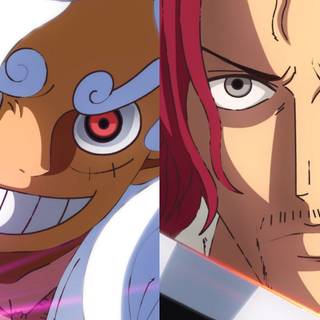 Luffy vs Shanks wallpaper