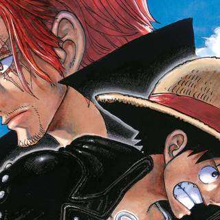 Luffy vs Shanks wallpaper