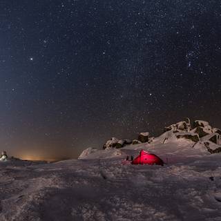 Winter sky PC wallpaper