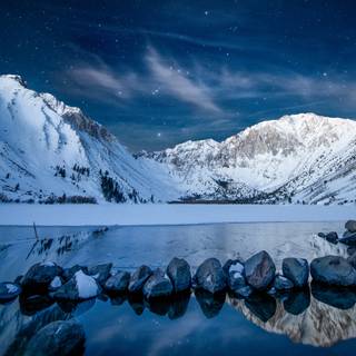 Winter sky PC wallpaper