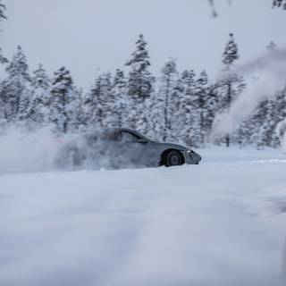 Car winter 4k wallpaper