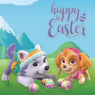 Paw Patrol Easter wallpaper