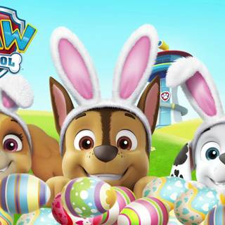 Paw Patrol Easter wallpaper