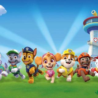 Paw Patrol Skye desktop wallpaper