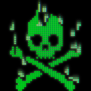 Digital skull wallpaper