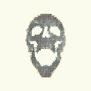 Digital skull wallpaper