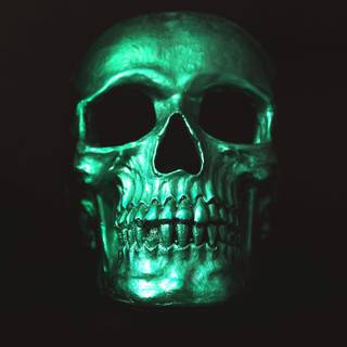 Digital skull wallpaper