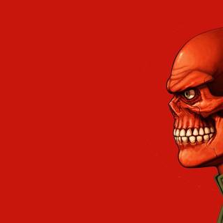 Digital skull wallpaper