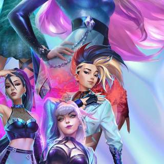 K/DA iPhone wallpaper