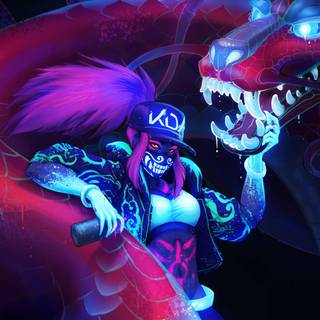 K/DA iPhone wallpaper