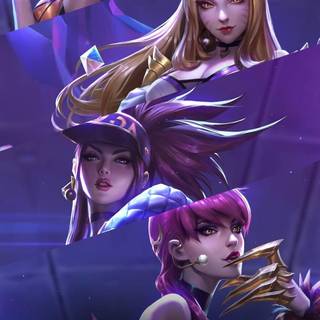 K/DA iPhone wallpaper