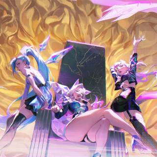 K/DA iPhone wallpaper