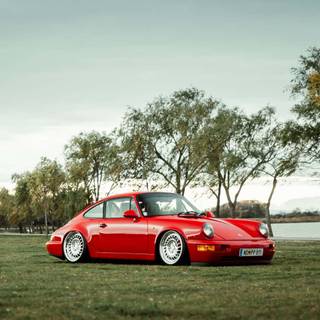 Porsche 964 iPhone wallpaper