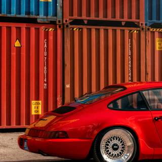 Porsche 964 iPhone wallpaper
