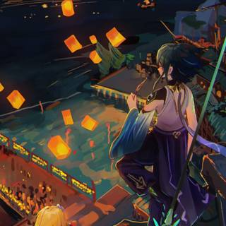 Xiao Genshin phone wallpaper