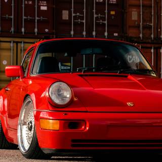 Porsche 964 iPhone wallpaper