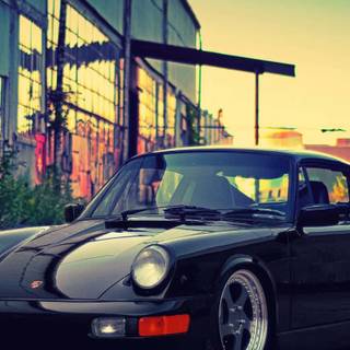 Porsche 964 iPhone wallpaper