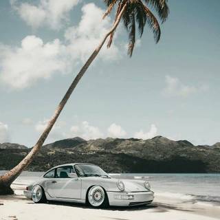 Porsche 964 iPhone wallpaper