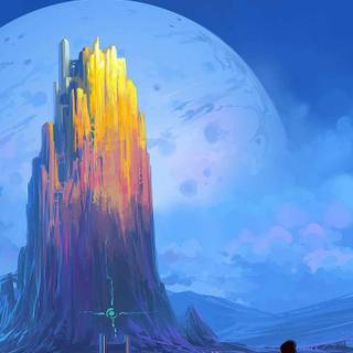 iPhone digital art wallpaper