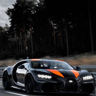 Bugatti Chiron black wallpaper