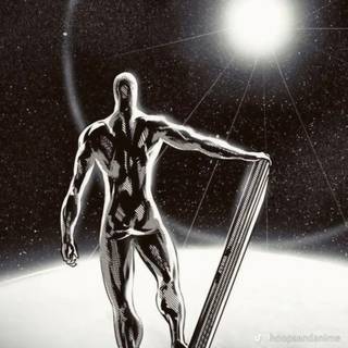 Silver Surfer iPhone wallpaper