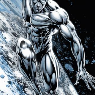 Silver Surfer iPhone wallpaper