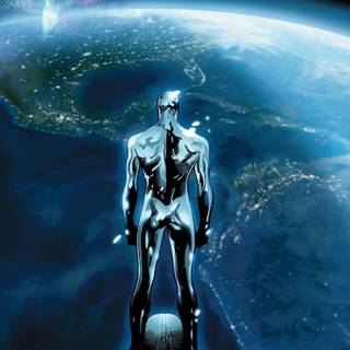 Silver Surfer iPhone wallpaper