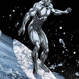 Silver Surfer iPhone wallpaper