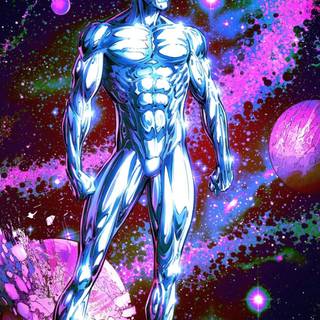 Silver Surfer iPhone wallpaper