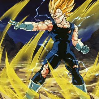 Majin Vegeta iPhone wallpaper