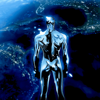 Silver Surfer iPhone wallpaper