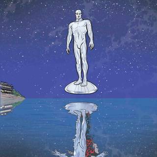 Silver Surfer iPhone wallpaper