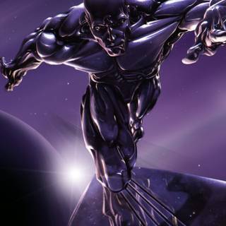 Silver Surfer iPhone wallpaper
