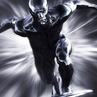 Silver Surfer iPhone wallpaper
