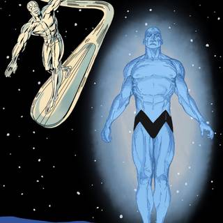 Silver Surfer iPhone wallpaper