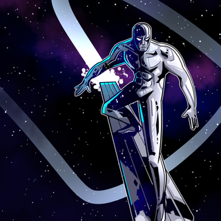 Silver Surfer iPhone wallpaper