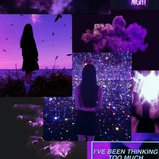 Black purple phone wallpaper