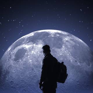 Moon night iPhone wallpaper