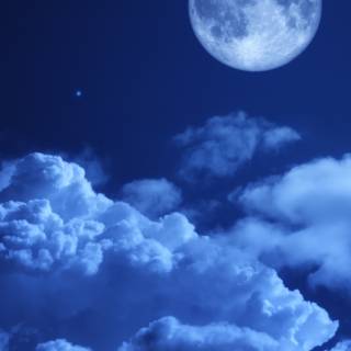 Moon night iPhone wallpaper