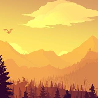 Fire Watch iPhone wallpaper