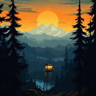 Fire Watch iPhone wallpaper