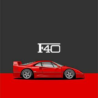 Ferrari F40 phone wallpaper